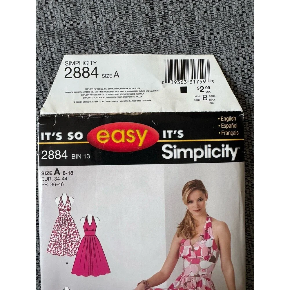 Simplicity sewing pattern